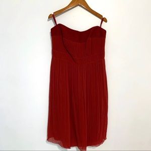 AKRIS punto - Red Strapless Dress - sz 10 - NWT🆕